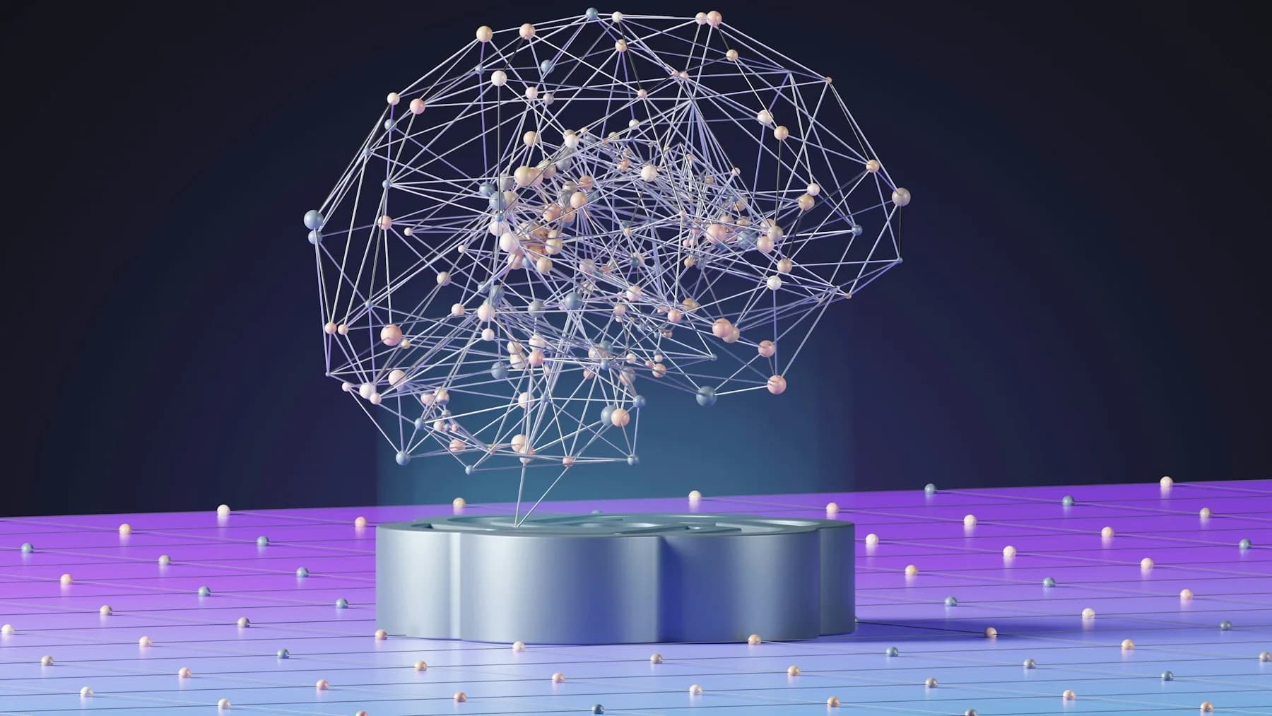 An abstract sphere representing artificial intelligence