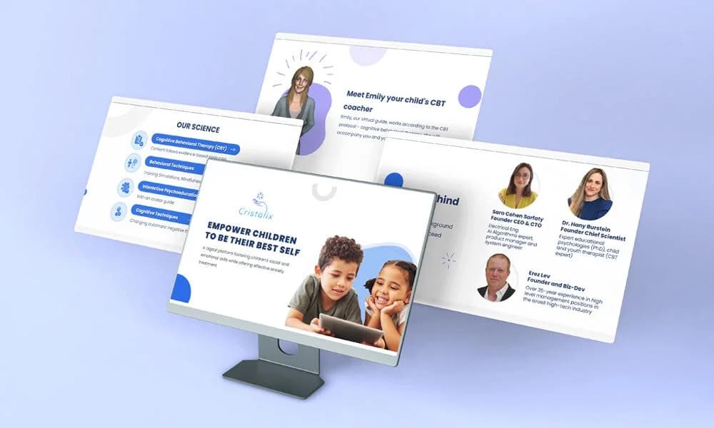 Cristalix — project mock-up on desktop and mobile screens