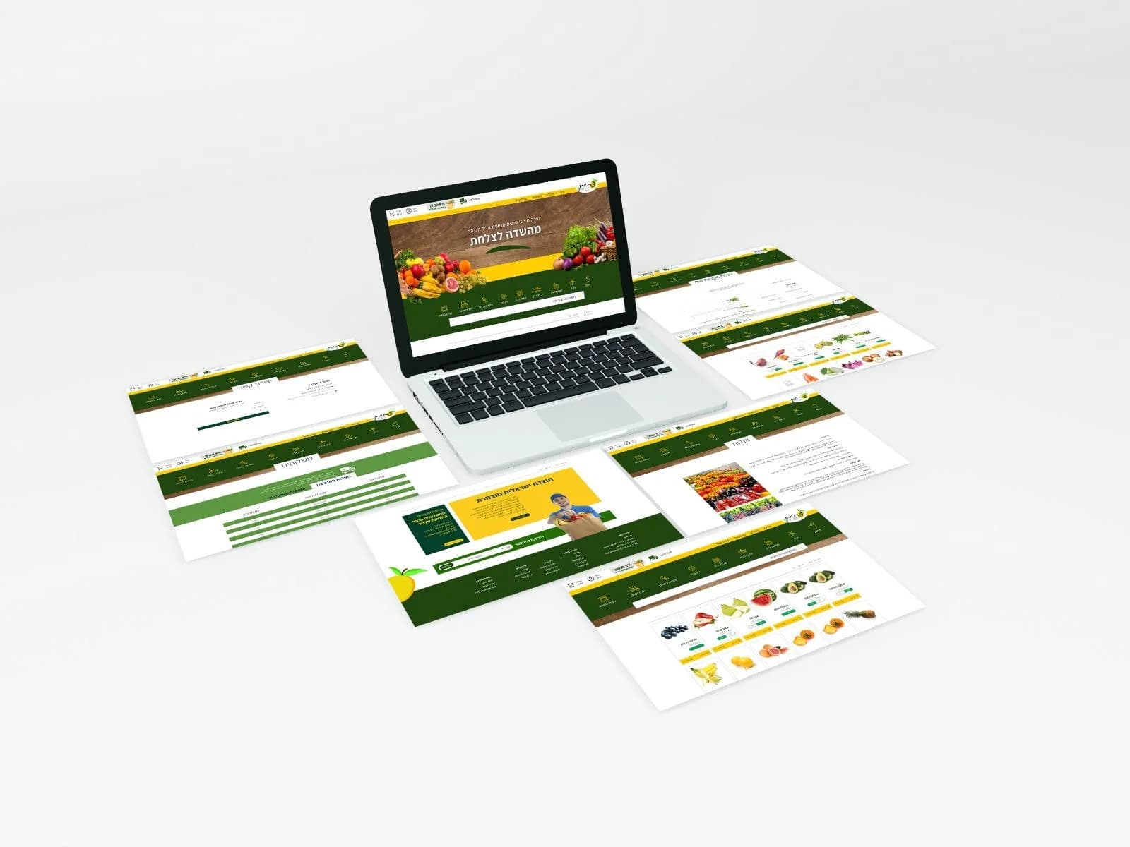 Pri VeYerek — project mock-up on desktop and mobile screens