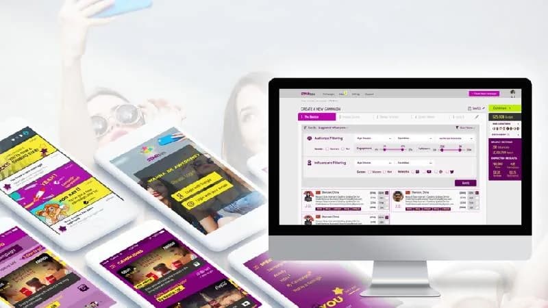 Startell — project mock-up on desktop and mobile screens